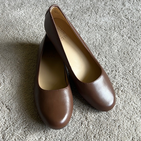 Naturalizer Shoes - Naturalizer Brown Leather Flats